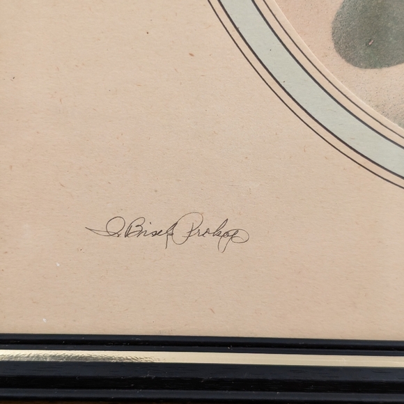 Ida Bisek Procop Painting Prairie Pictures Feather Flower Craft Art Handmade VTG - Picture 3 of 10